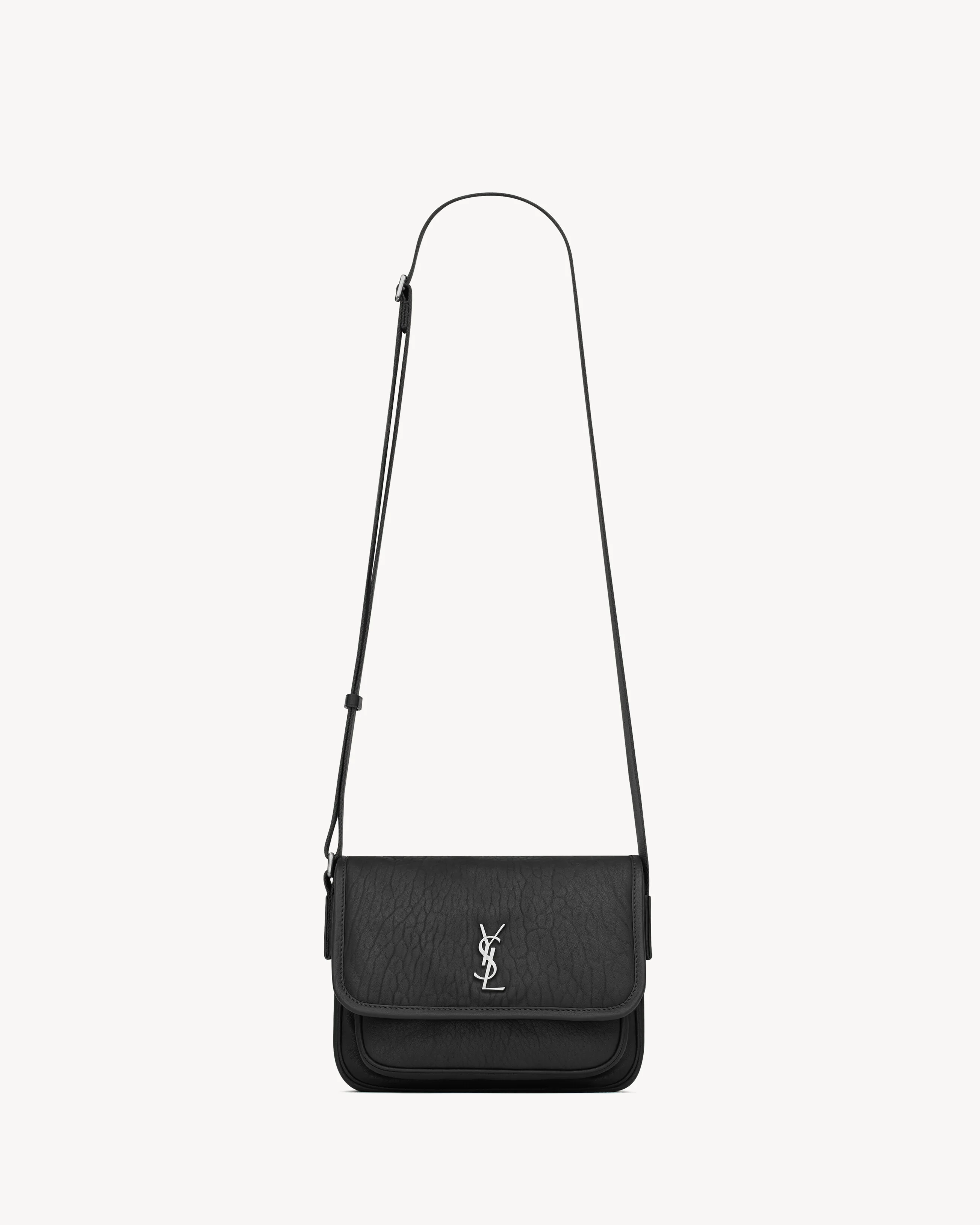 NIKI SMALL MESSENGER IN GRAINED LAMBSKIN - 1