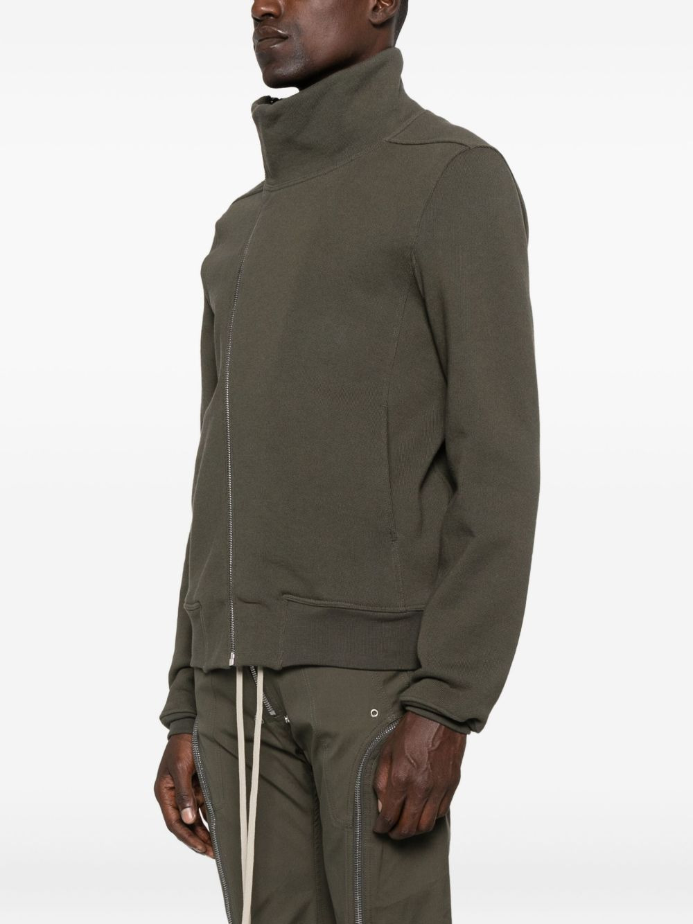 high-neck zip-front jacket - 3