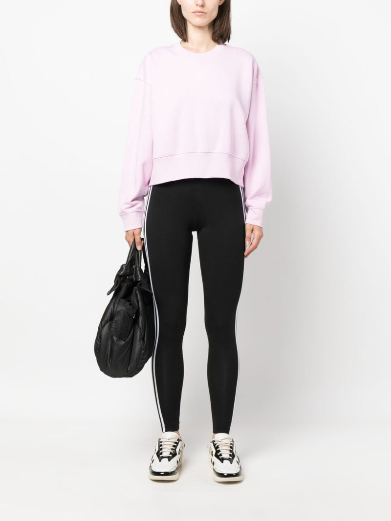 adidas 3-Stripes stretch-cotton leggings outlook