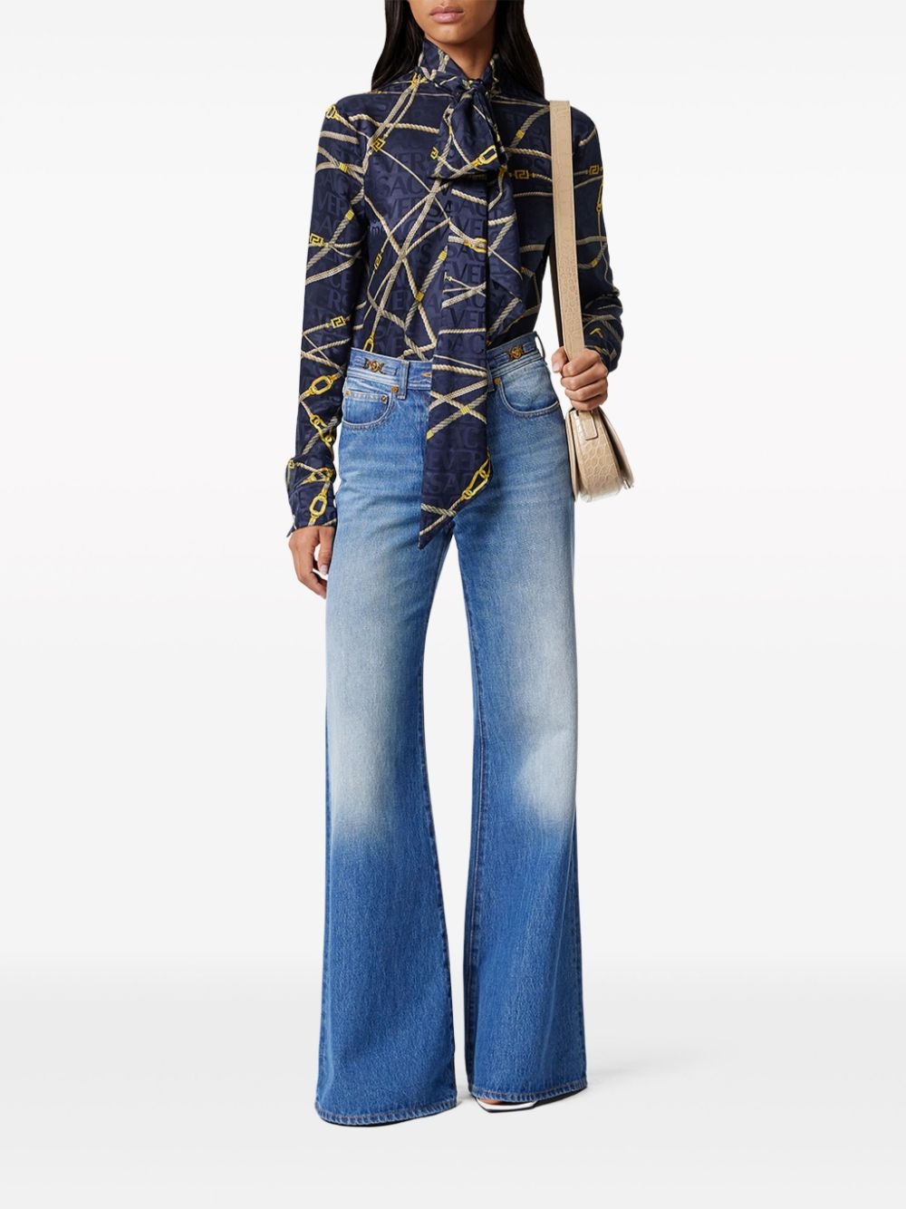 Medusa 95 mid-rise flared jeans - 2