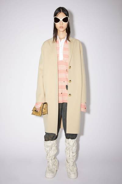 Acne Studios Single-breasted coat - Cold beige outlook