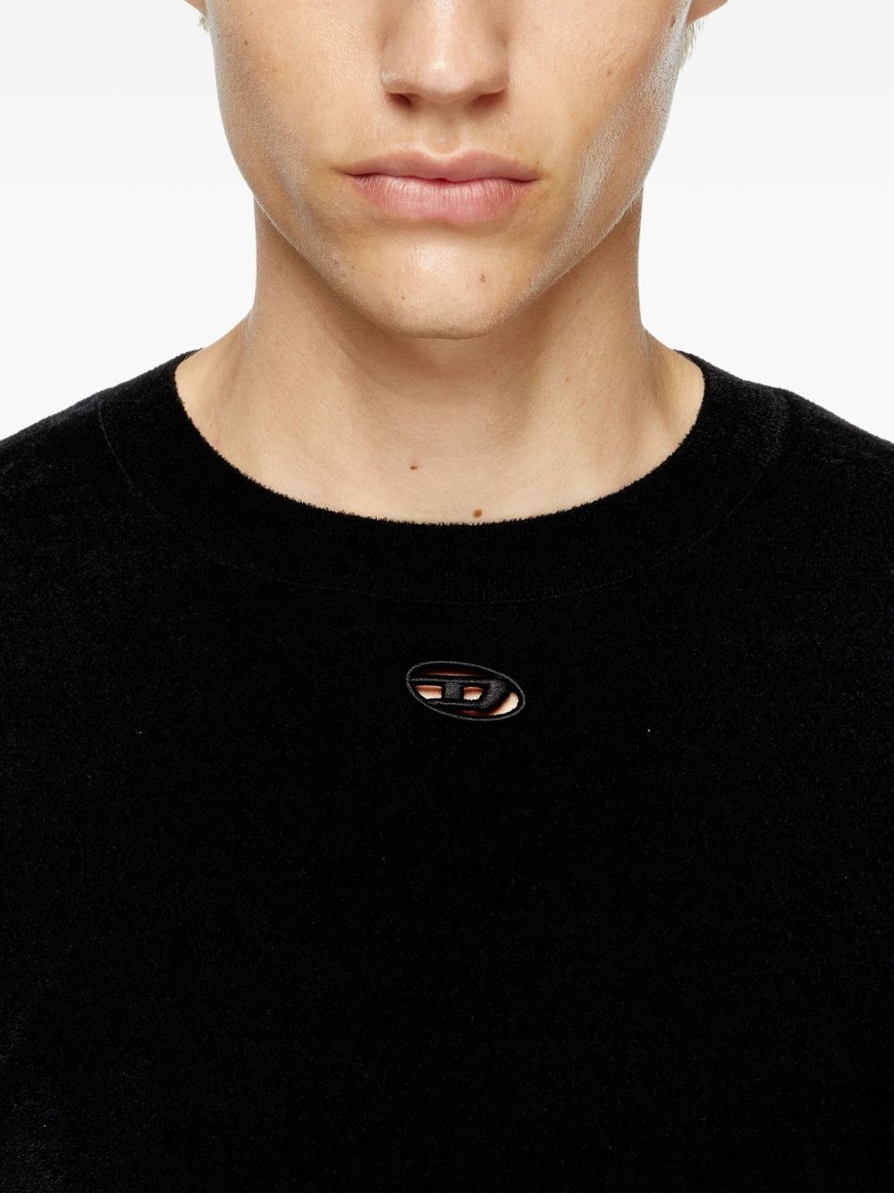 K-Cevro round-neck Oval D logo plaque sweater - 5