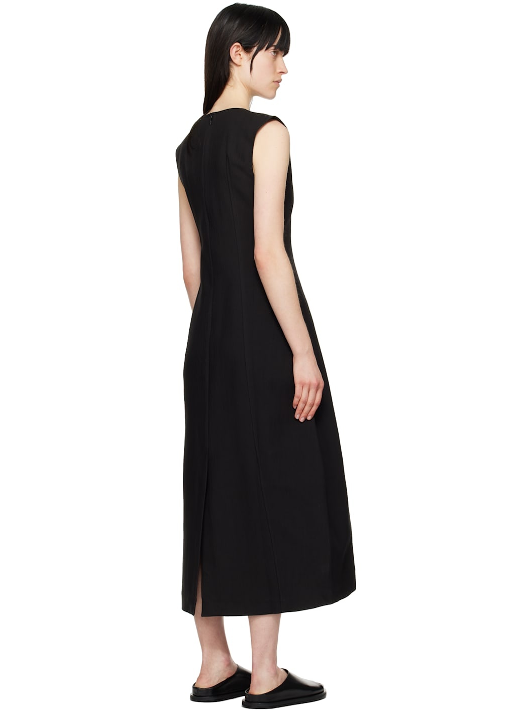 Black Enna Midi Dress - 3