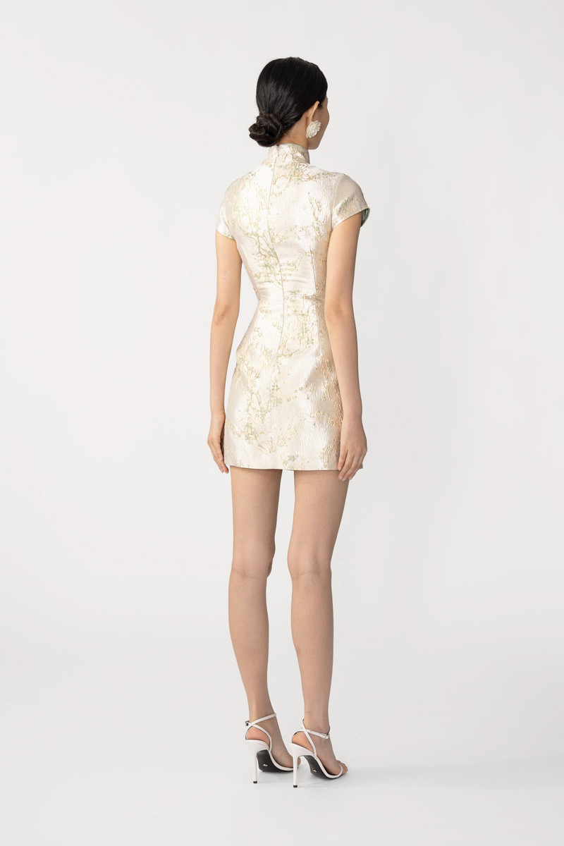 SAU LEE JADA JACQUARD MINI DRESS outlook