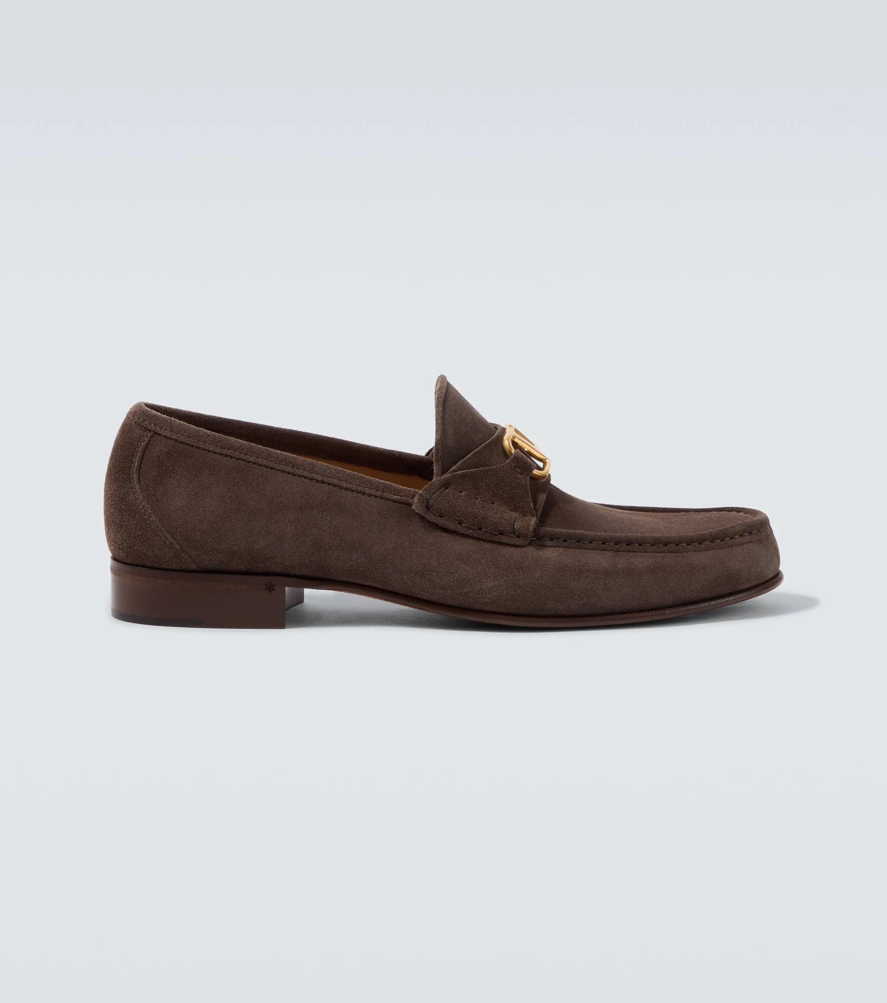 VLogo suede loafers - 1