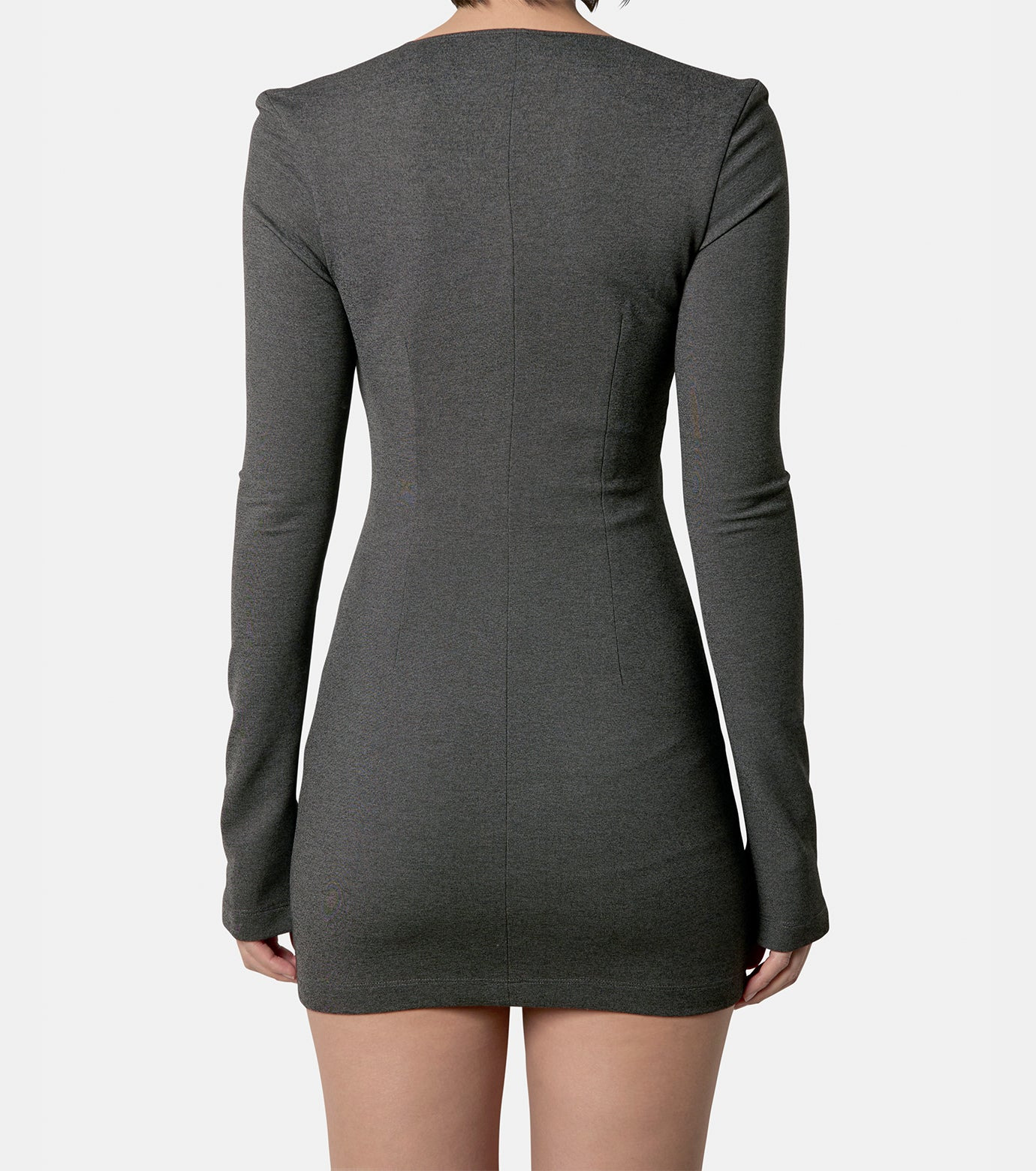 LS Mini Dress Zip Front - 3