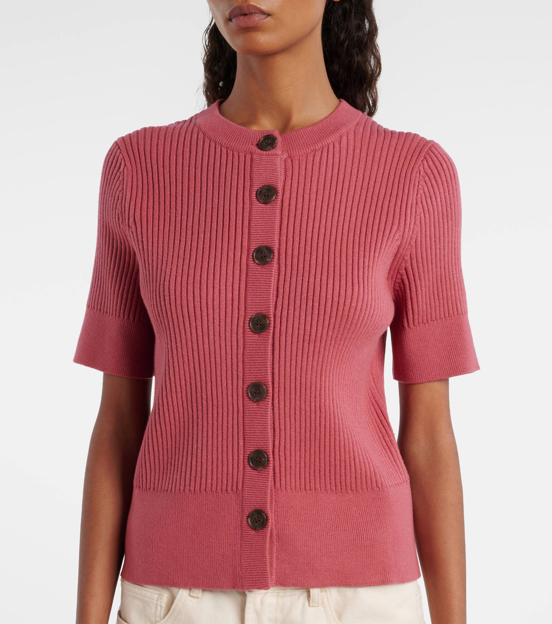 Micha ribbed-knit cardigan - 6