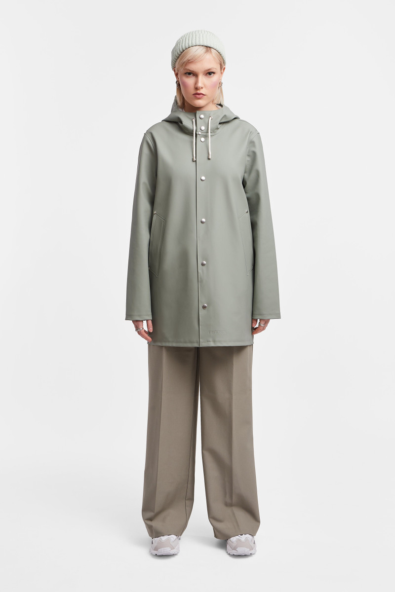 Stutterheim Stockholm Raincoat Khaki Green outlook