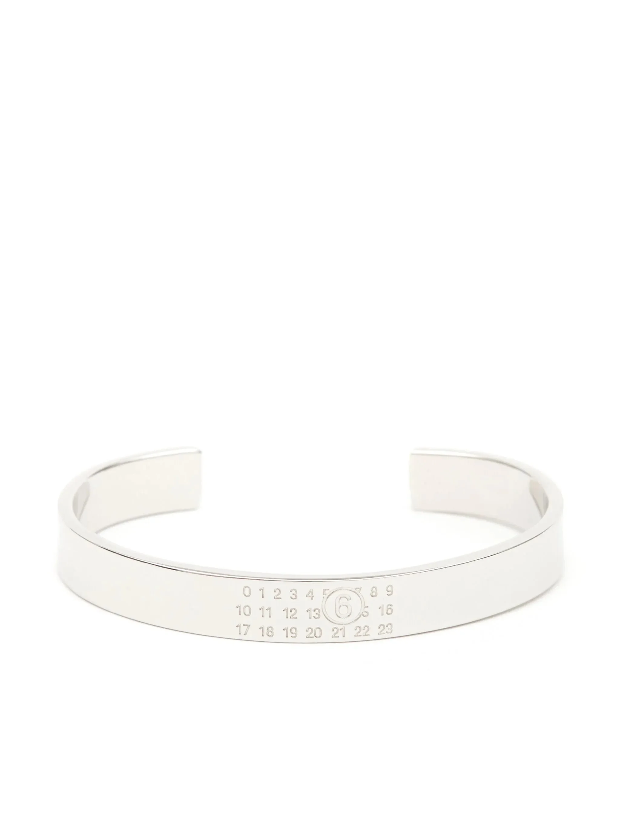 Mm6 Maison Margiela Numeric Engraved Cuff Bracelet - 1