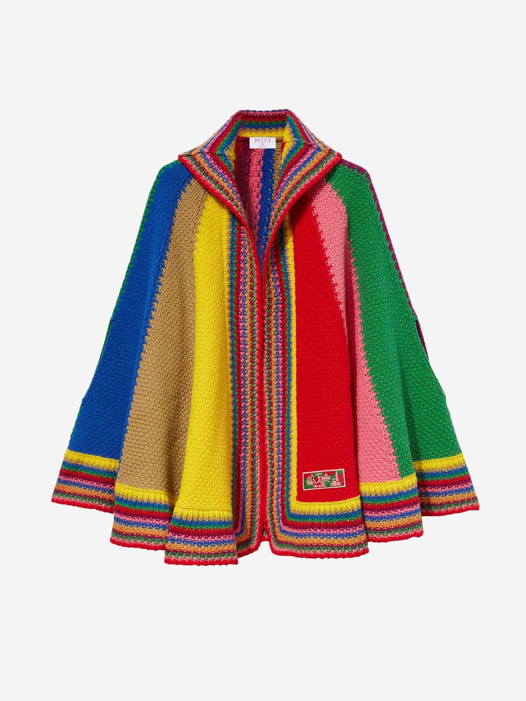 MULTICOLOR CAPE COAT - 1