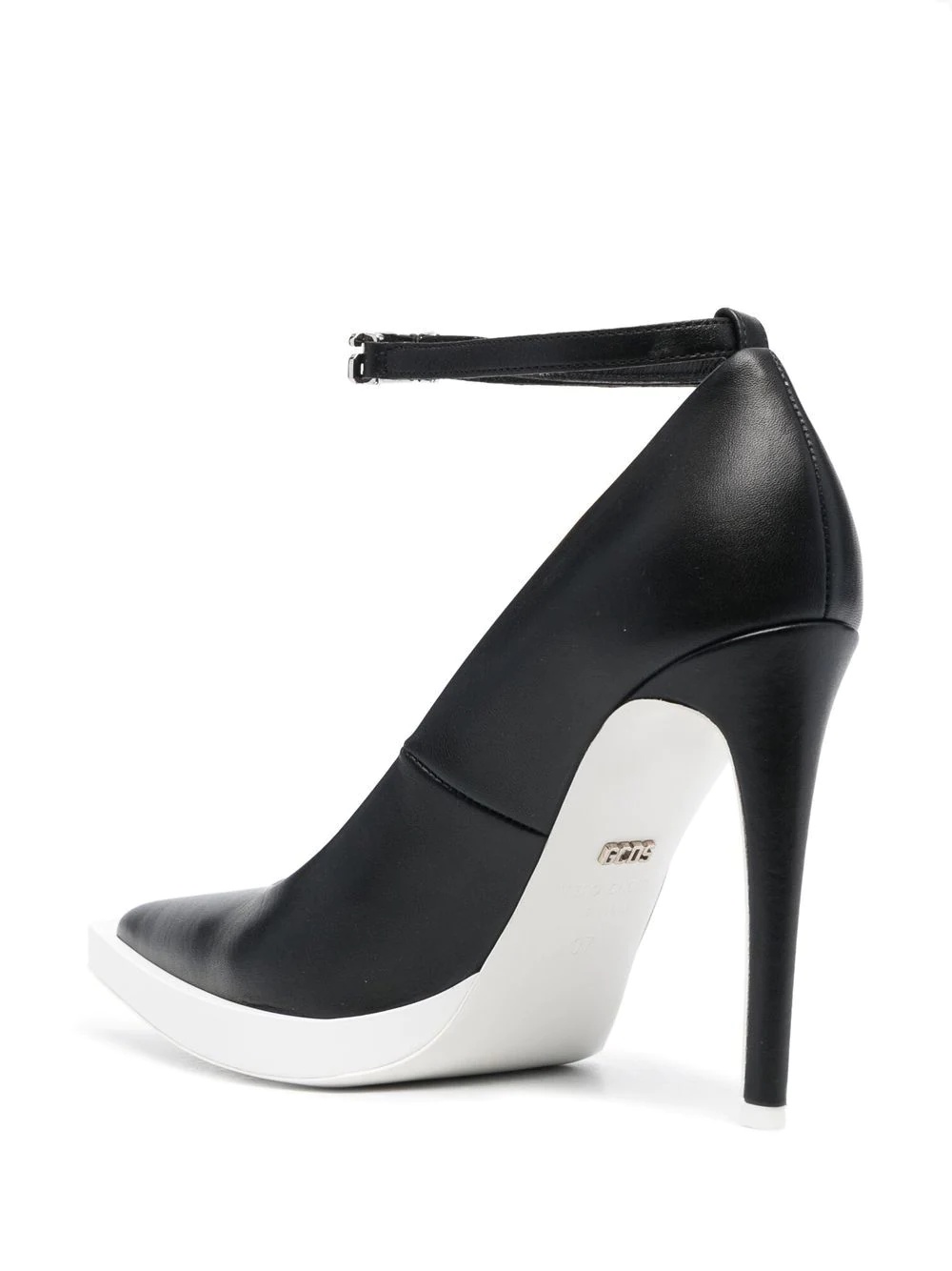 110mm pointed leather pumps - 3