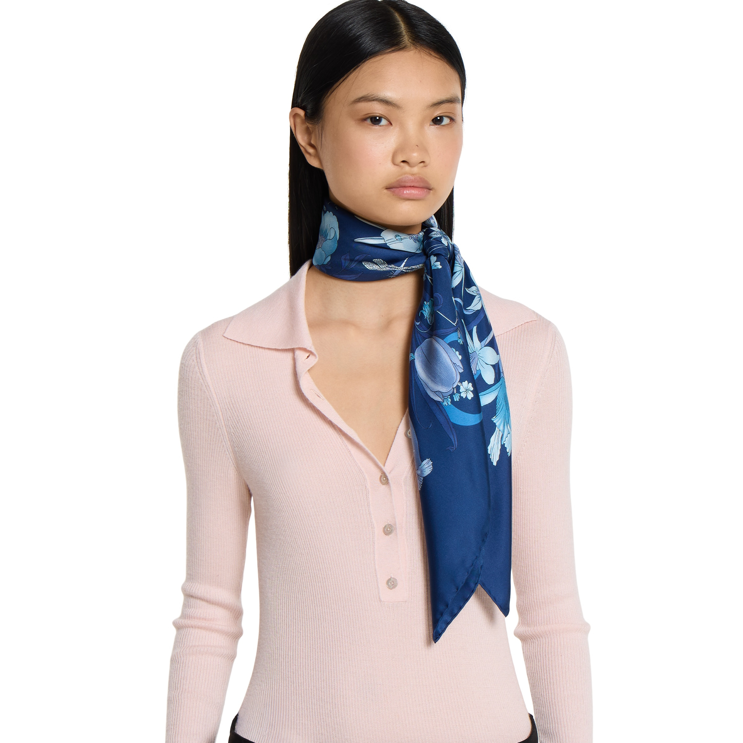 Printed silk twill carré - 4