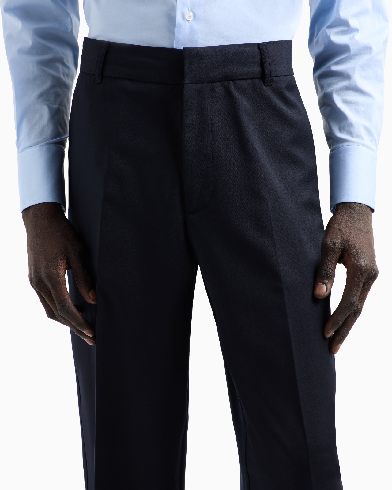 LIGHTWEIGHT VIRGIN WOOL-BLEND TWILL CHINOS - 5
