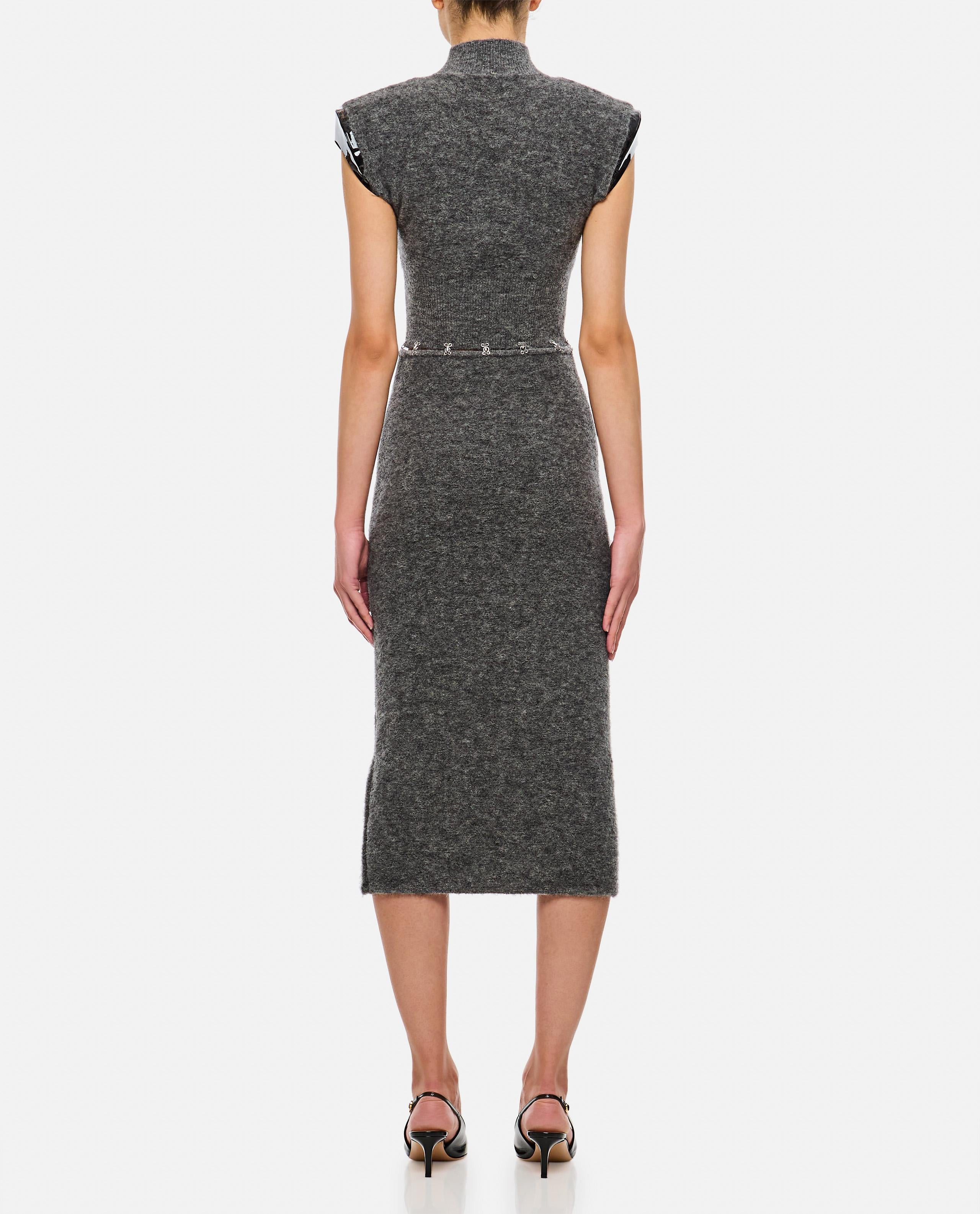 ALBINO CUT-OUT MOHAIR DRESS - 3