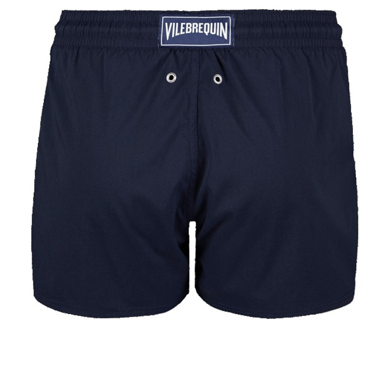 Vilebrequin Men short and fitted stretch Swim Trunks solid outlook