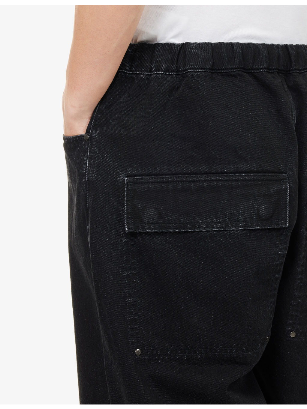 Faded-Wash Wide-Leg Denim Shorts - 5