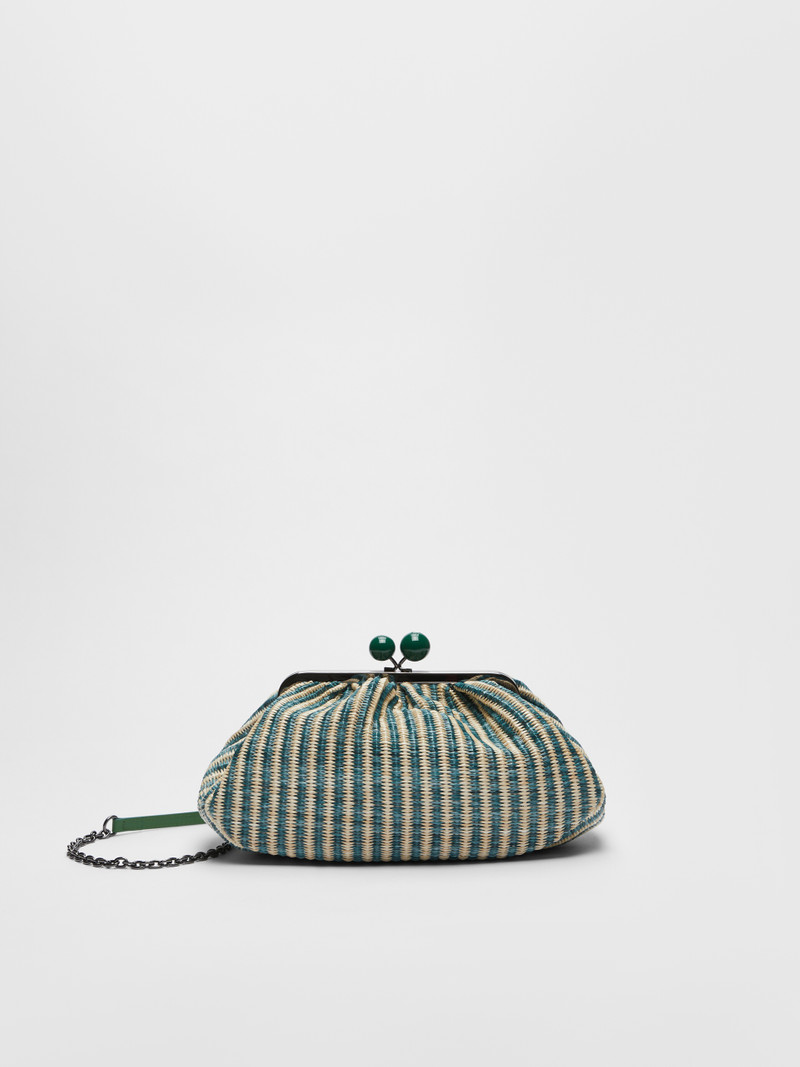 CAPUA Striped raffia Pasticcino Bag 3
