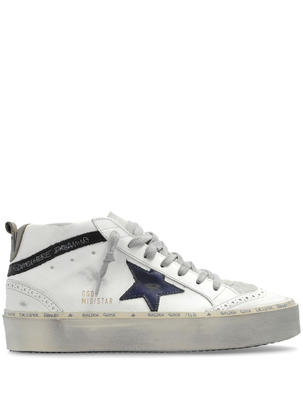 Mid Star high-top leather sneakers - 1