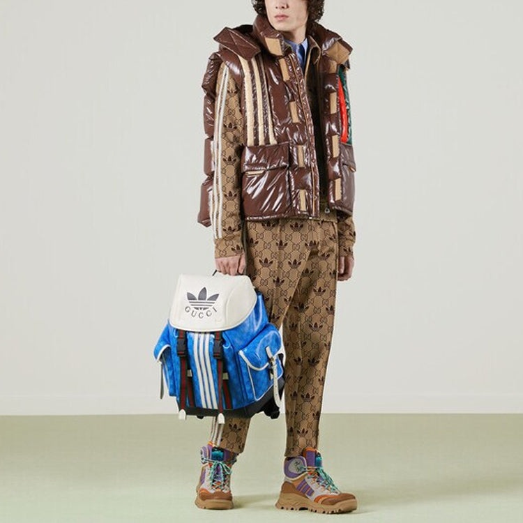 GUCCI Gucci x adidas GG Trefoil Zip Jacket 'Beige Ebony