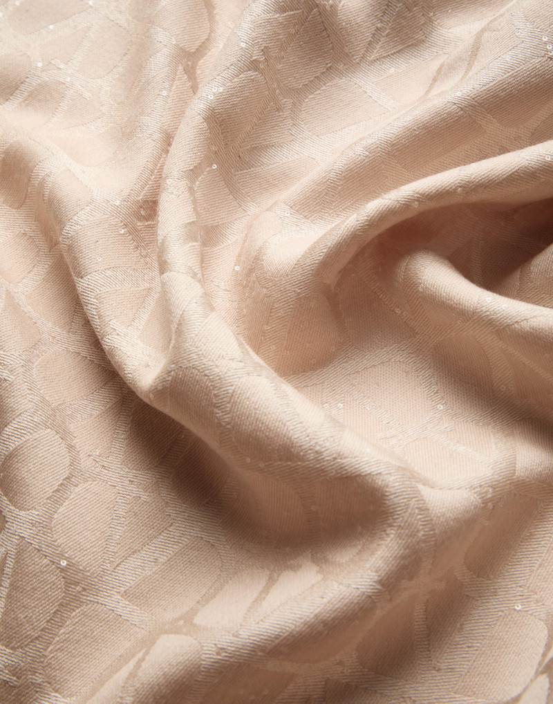 Valentino TOILE ICONOGRAPHE WOOL AND CASHMERE SHAWL outlook