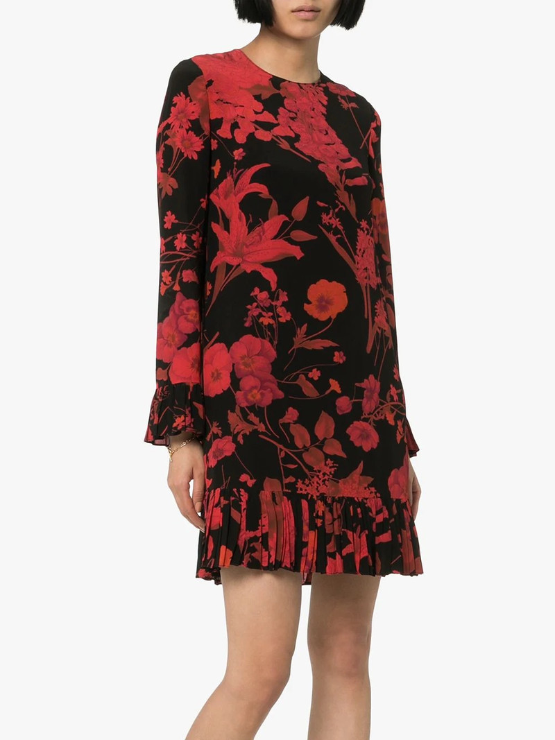 floral print long-sleeve minidress 3