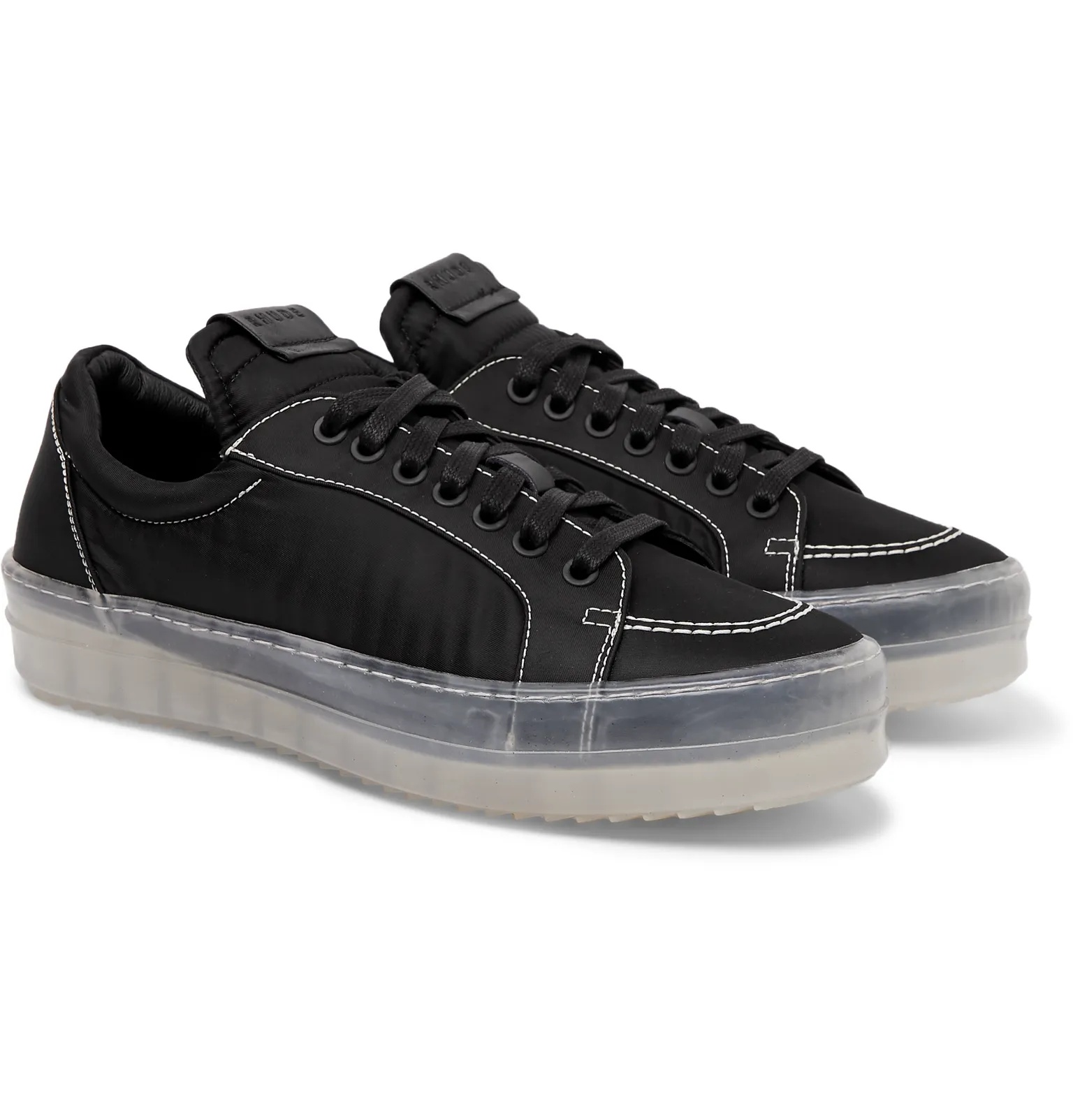 V1 Leather-Trimmed Nylon Sneakers - 2