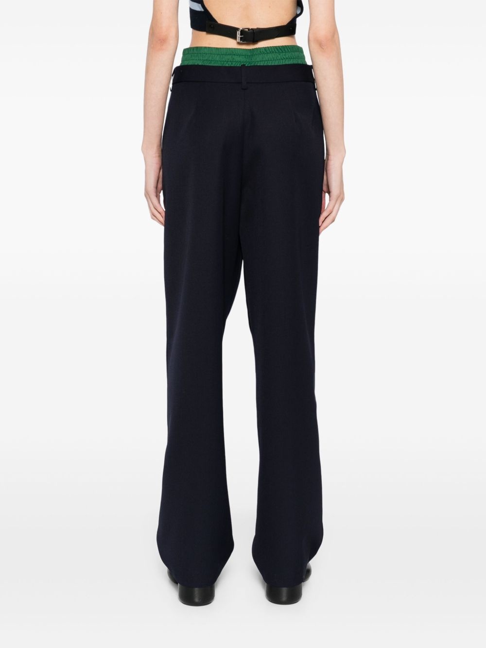 double waistband trousers - 4