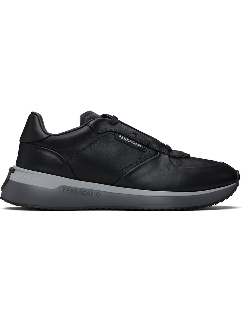 Black & Gray Low Cut Sneakers 1