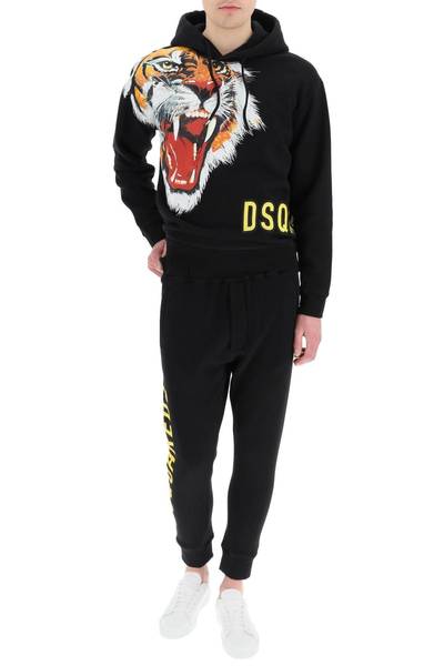 DSQUARED2 MAXI TIGER PRINT HOODIE outlook