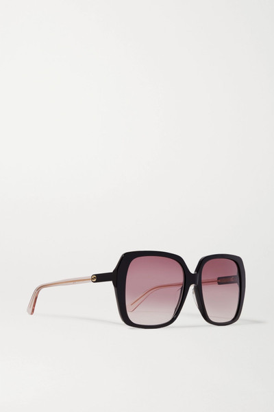 GUCCI Oversized square-frame acetate sunglasses outlook