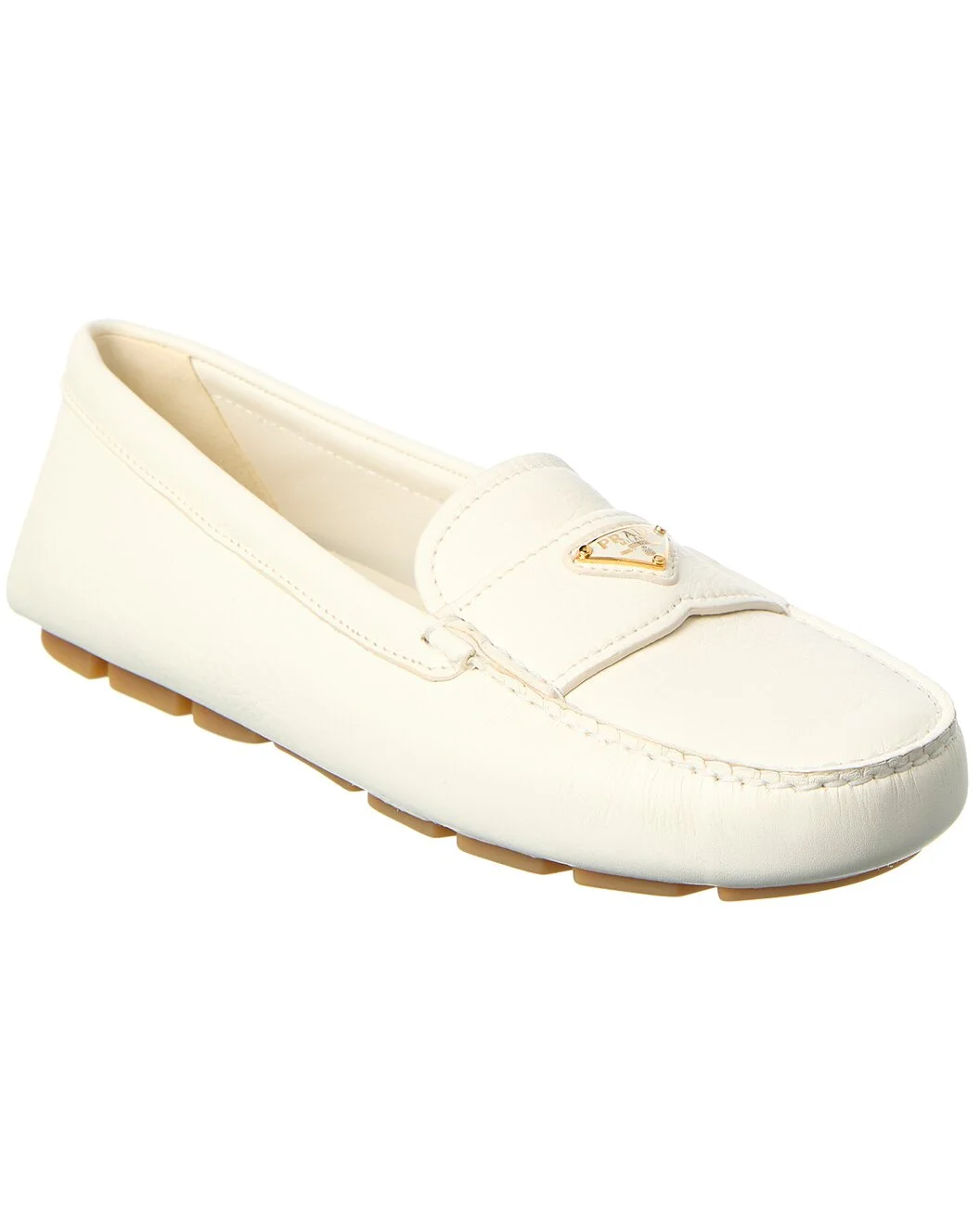 Prada Logo Leather Loafer - 1