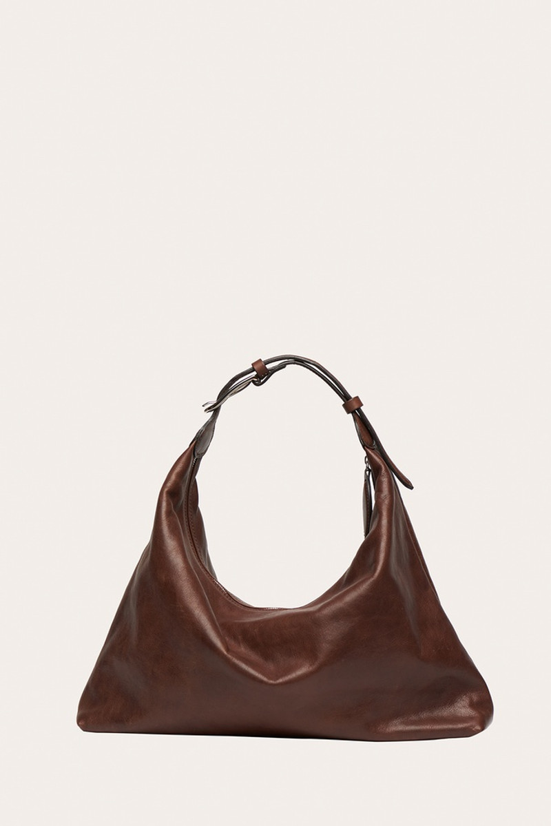 PILLOW SHOULDER BAG DARK BROWN 1