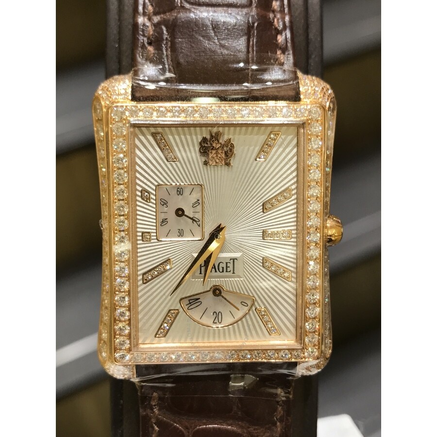 Piaget Emperador Silver Dial 18K Rose Gold Diamond Automatic Men's Watch G0A33074 - 6