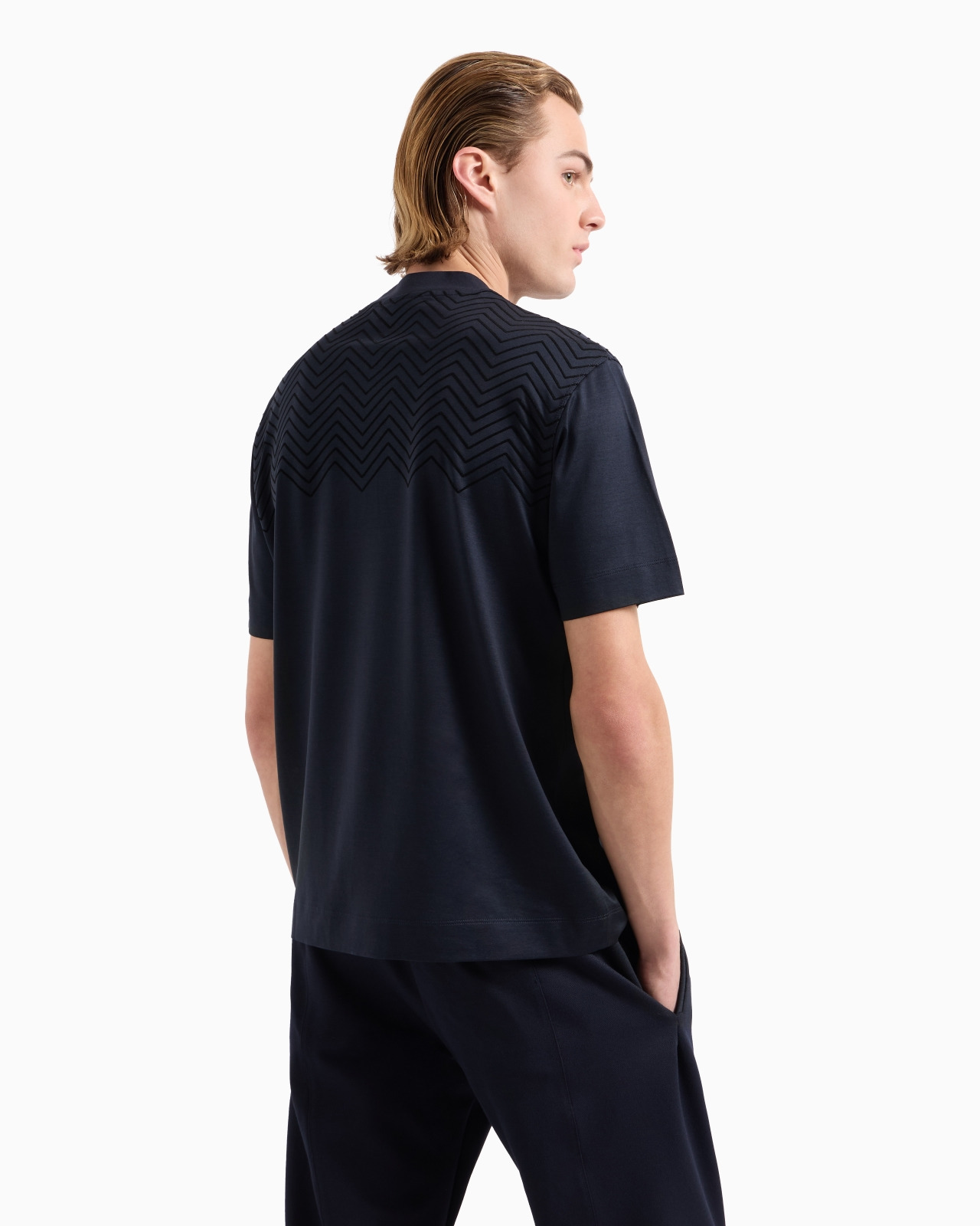 ASV Lyocell-blend jersey T-shirt with chevron flock detail - 3