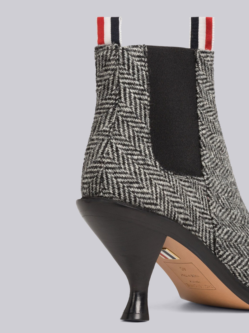 Thom Browne Herringbone Curved Heel Mid Top Chelsea Boot outlook