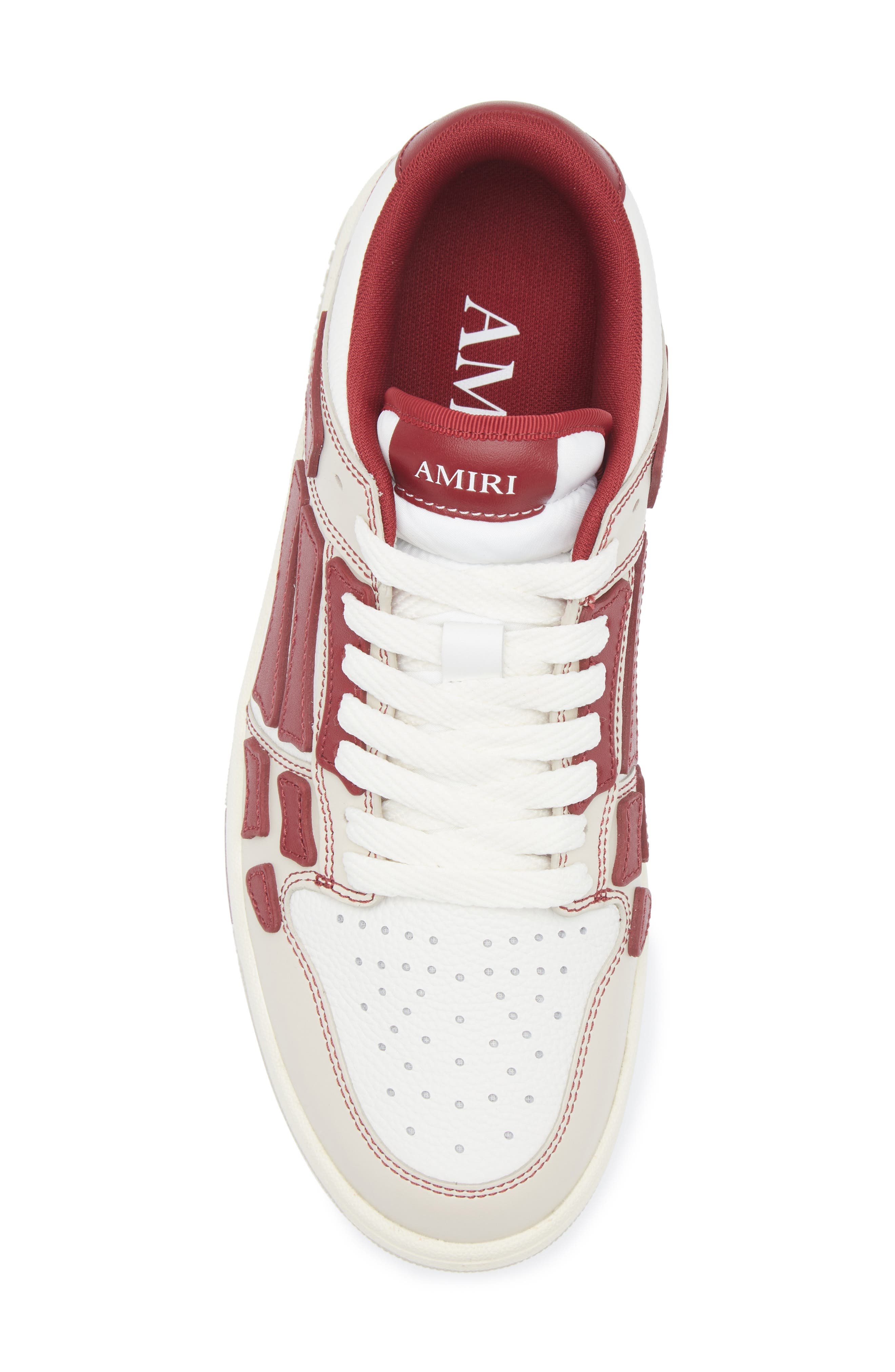 AMIRI Varsity Skel Sneaker in Deep Red at Nordstrom - 5
