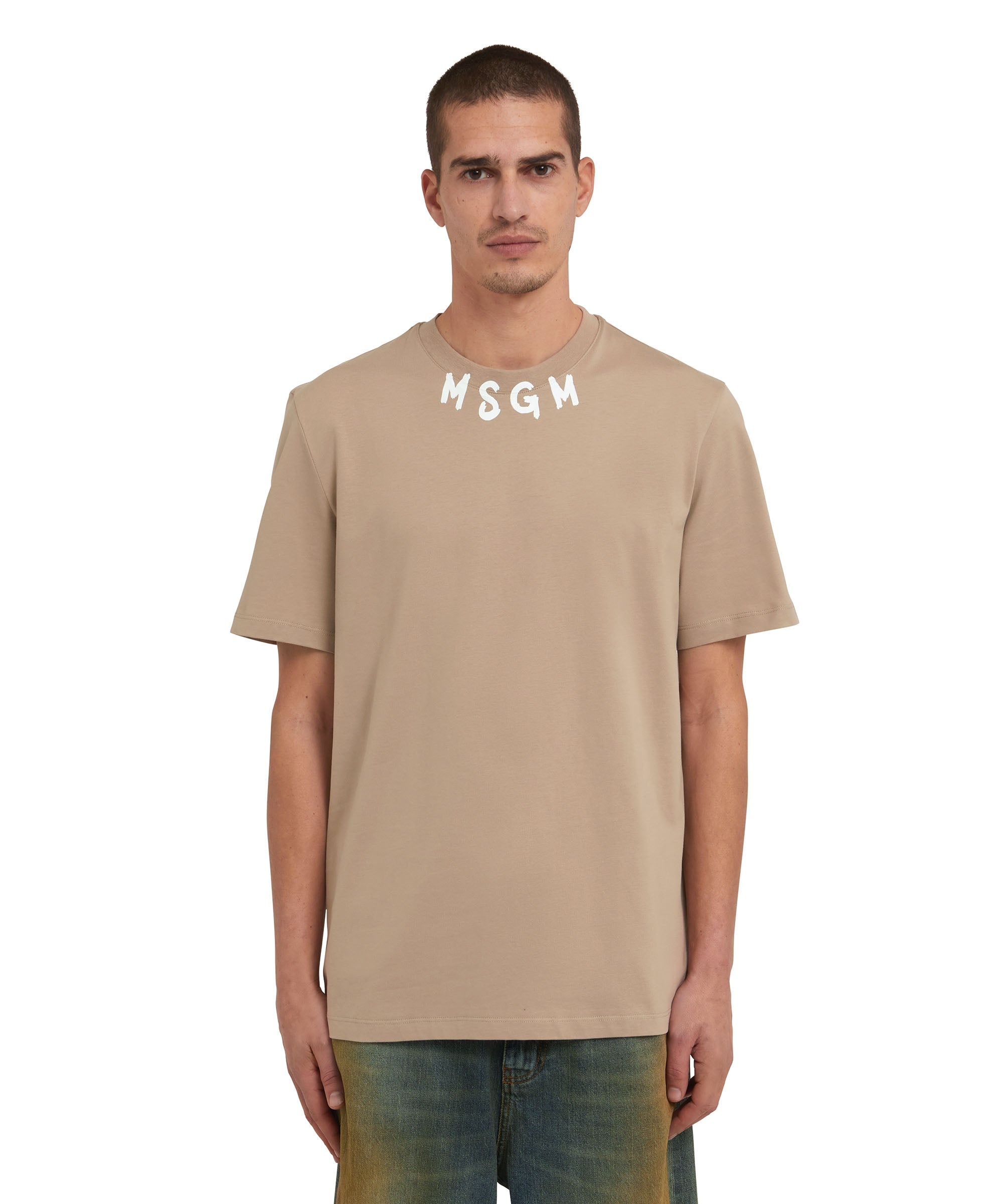 T-Shirt with brushstroke logo - 2