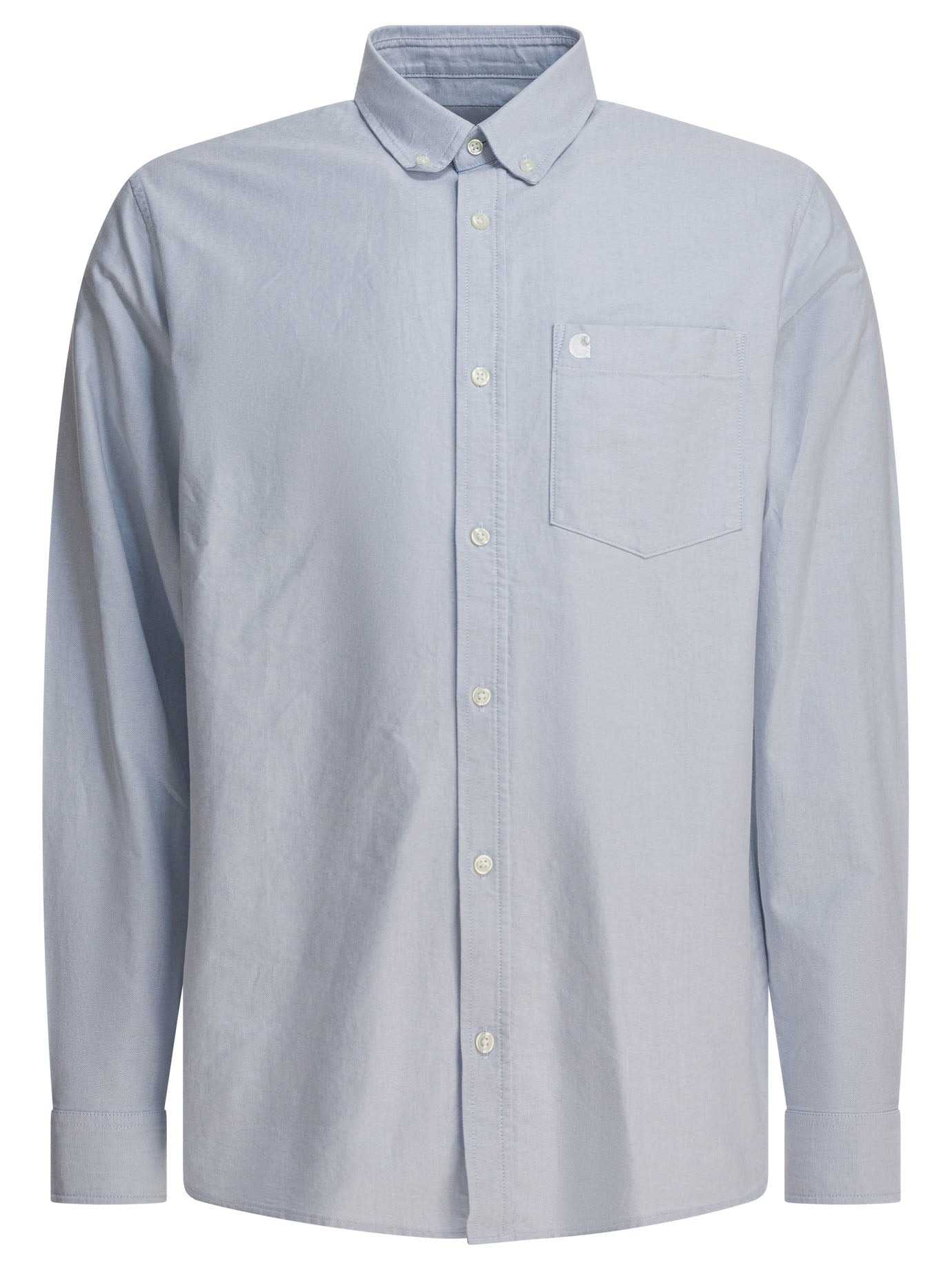 L/S C-Logo Shirts Blue - 1