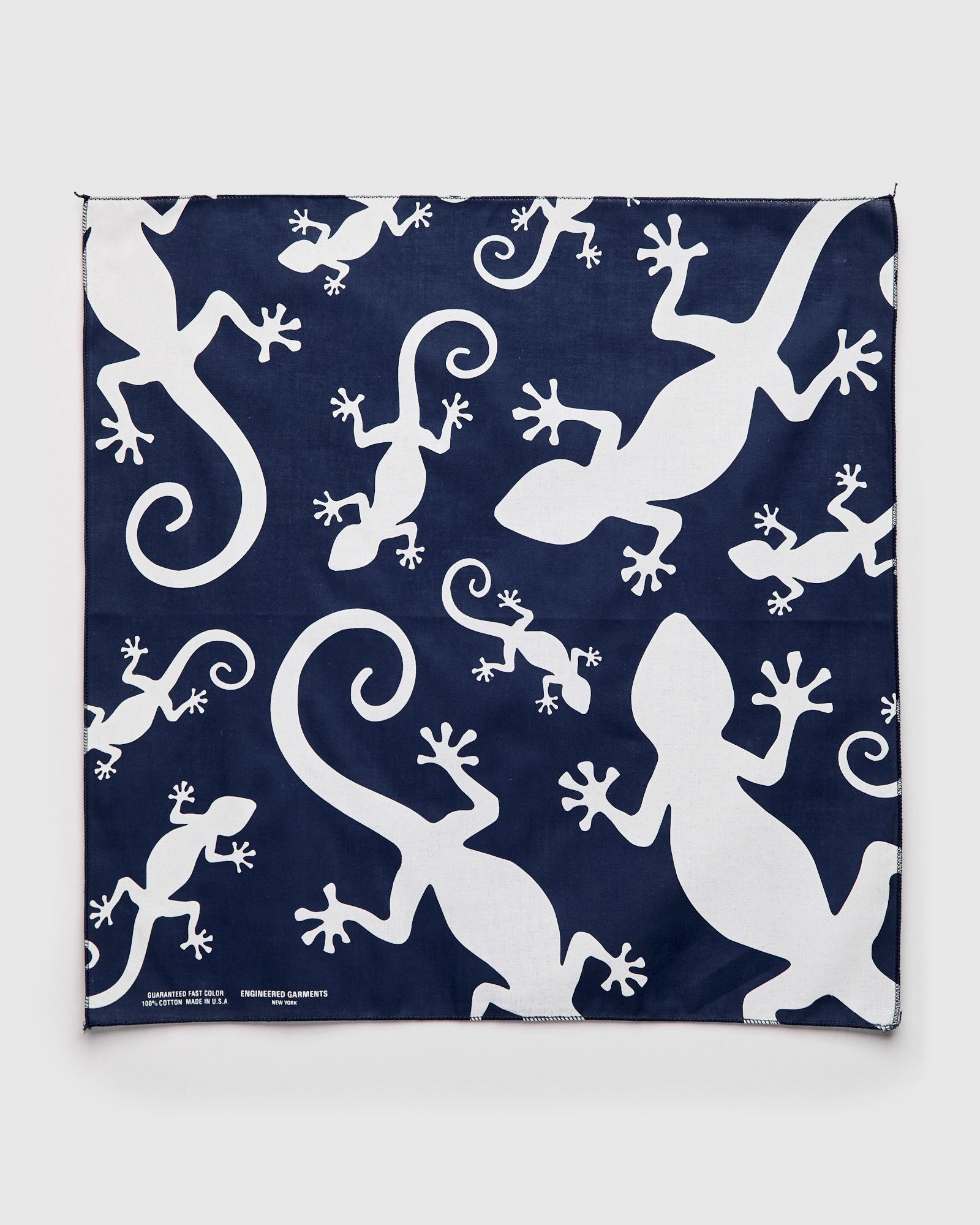 Printed Bandana in Navy Gecko - 1