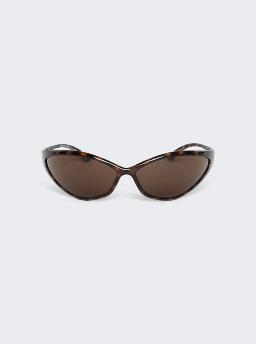 90s Oval Sunglasses Havana - 1