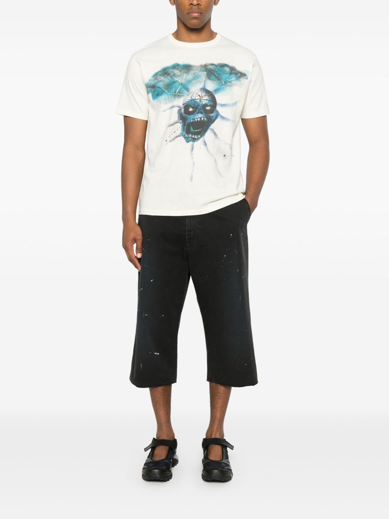 MM6 Maison Margiela paint splatter-detail shorts outlook