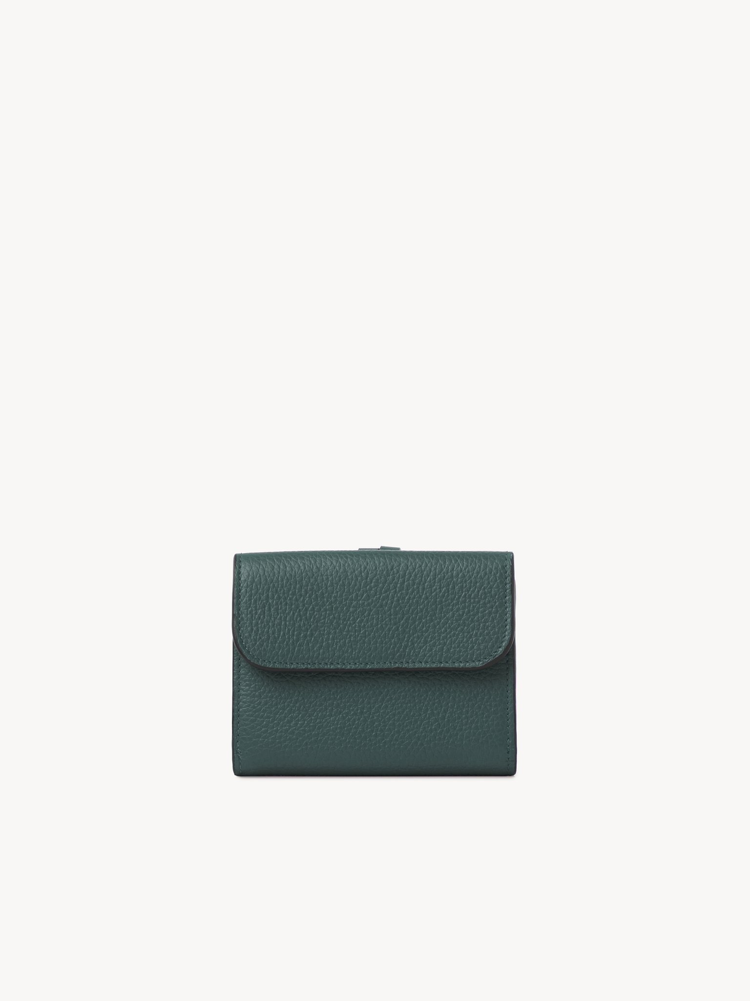 SMALL ALPHABET TRI-FOLD IN GRAINED LEATHER - 2
