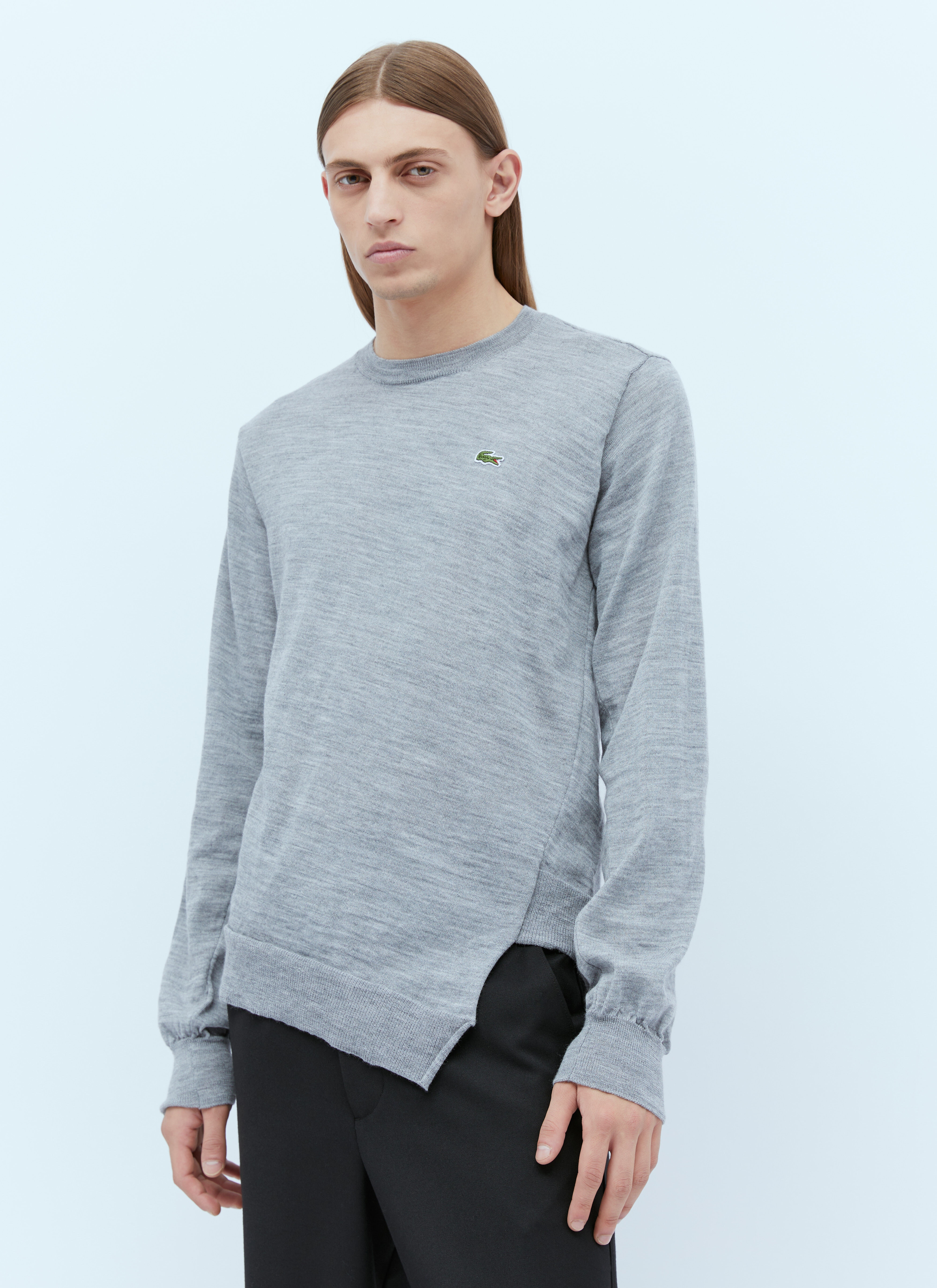 x Lacoste Logo Embroidery Twisted Sweater - 1