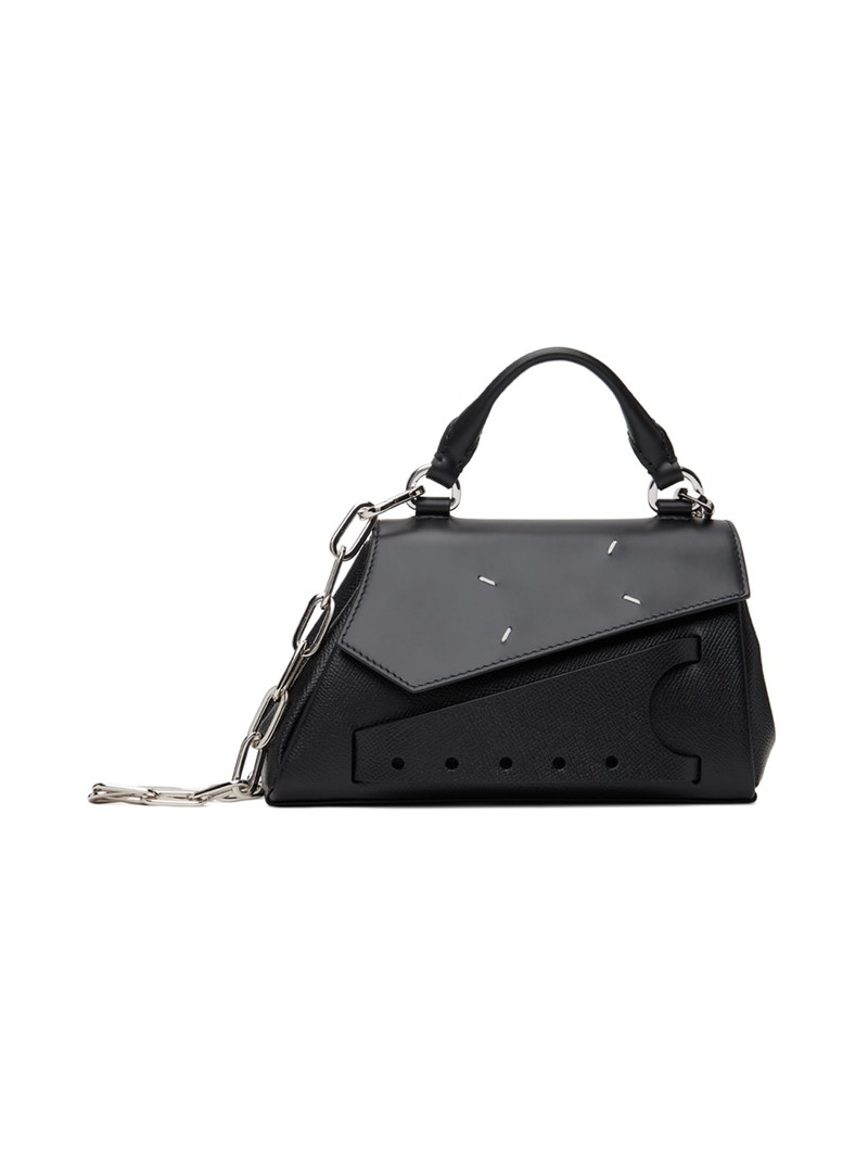 Black Snatched Asymmetric Micro Bag 1