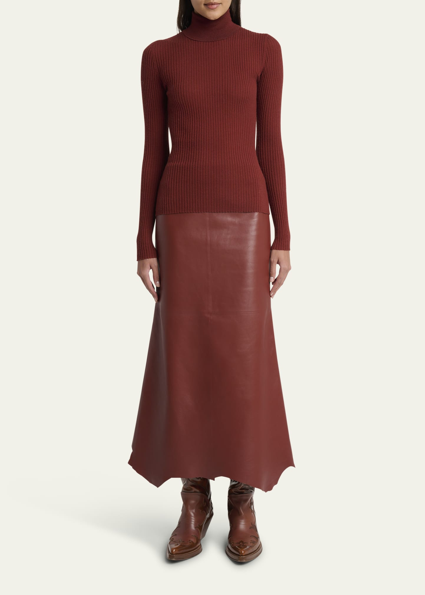 Peppe Cashmere Silk Turtleneck Sweater - 2