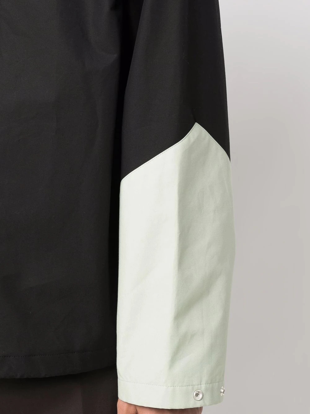 colour-block panelled short jacket - 5