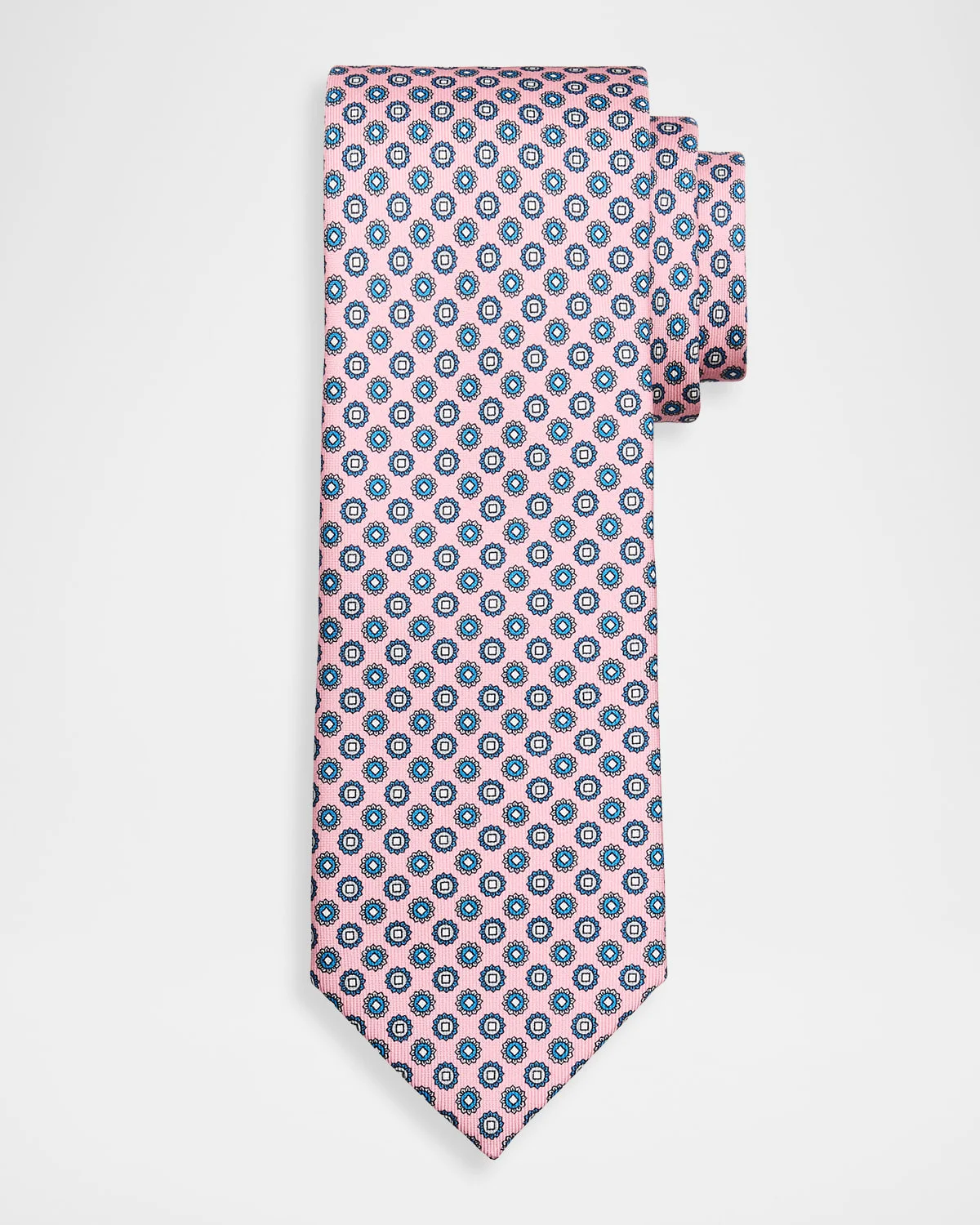 Men & apos;s Micro-Medallion Silk Tie - 1
