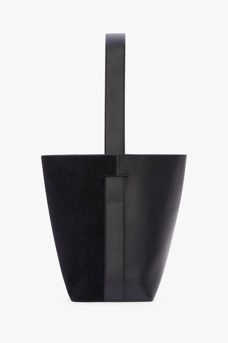 Victoria Beckham Dia Bucket Bag In Navy Leather outlook