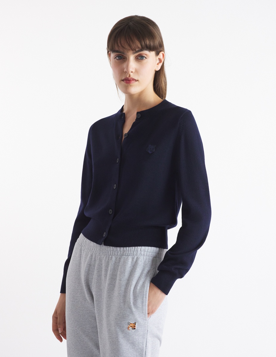 BOLD FOX HEAD PATCH REGULAR CARDIGAN - 3