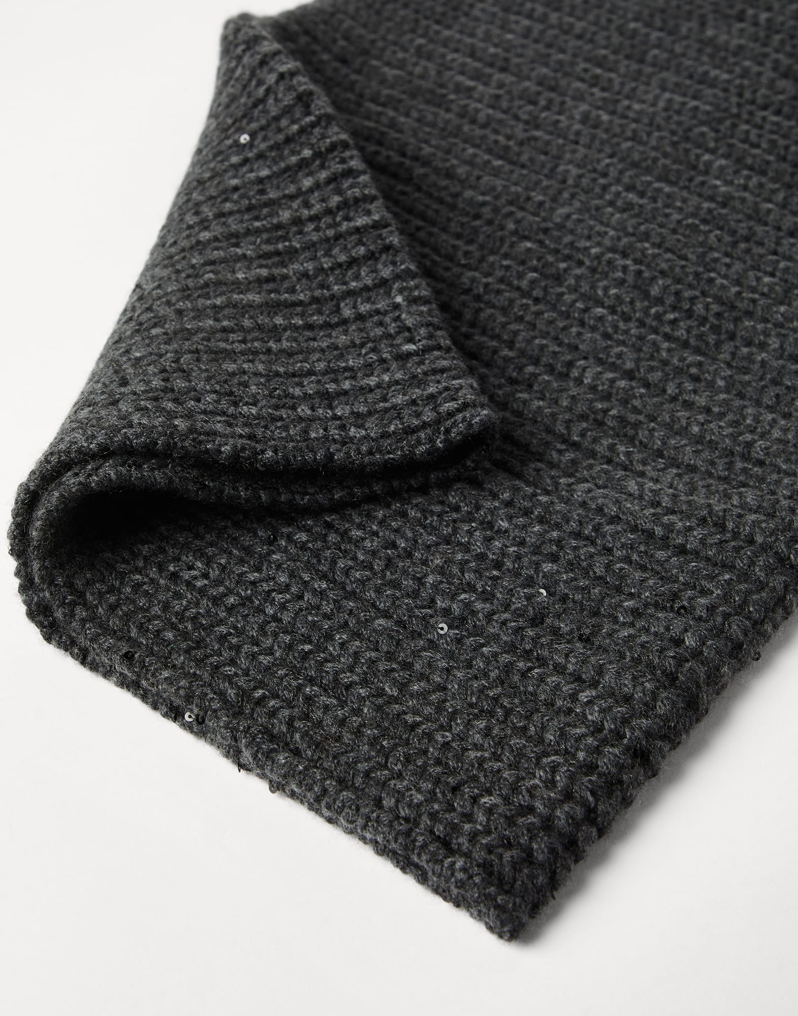 Cashmere and silk dazzling rib knit neck warmer - 2